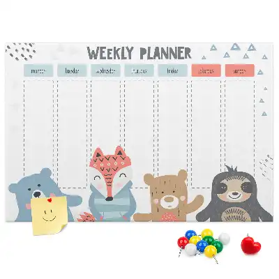 Tableau en liège déco Planning hebdomadaire