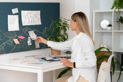 Tableau d’affichage en liège Croquis de montagnes