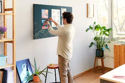 Tableau d’affichage en liège Croquis de montagnes