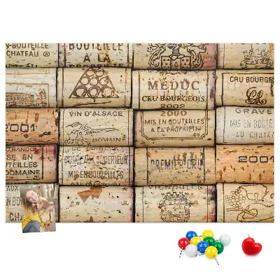 Tableau d’affichage en liège Bouchons de vin