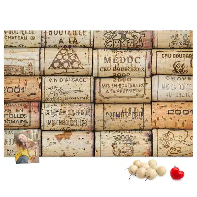 Tableau d’affichage en liège Bouchons de vin