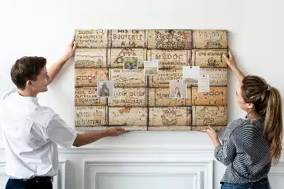 Tableau d’affichage en liège Bouchons de vin