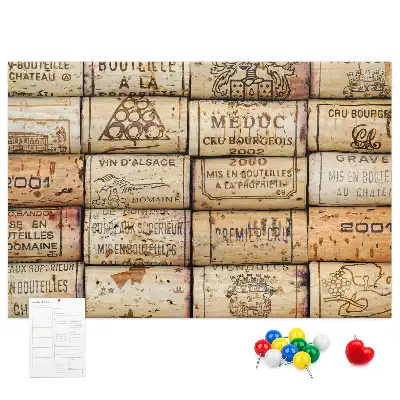 Tableau d’affichage en liège Bouchons de vin