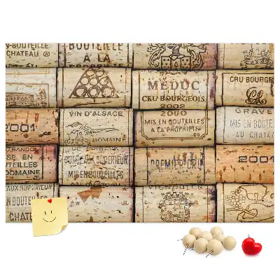 Tableau d’affichage en liège Bouchons de vin