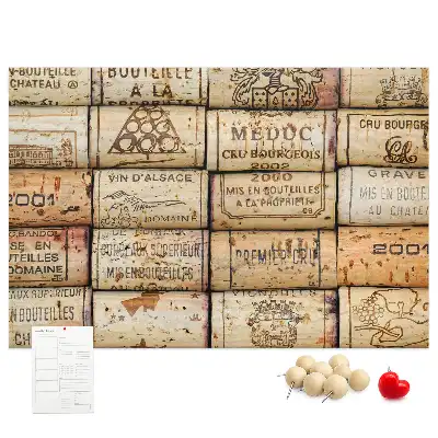 Tableau d’affichage en liège Bouchons de vin