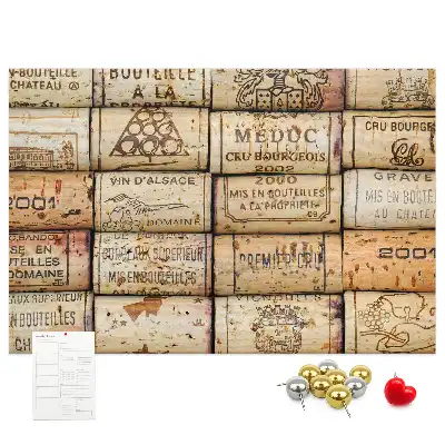 Tableau d’affichage en liège Bouchons de vin