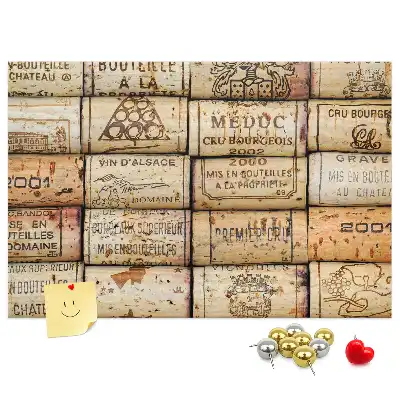 Tableau d’affichage en liège Bouchons de vin