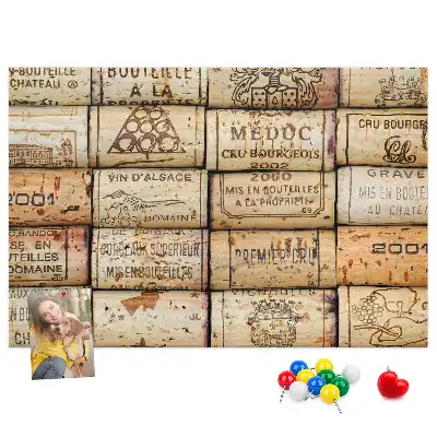 Tableau d’affichage en liège Bouchons de vin