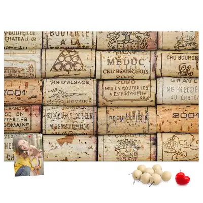 Tableau d’affichage en liège Bouchons de vin