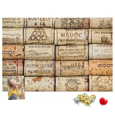 Tableau d’affichage en liège Bouchons de vin