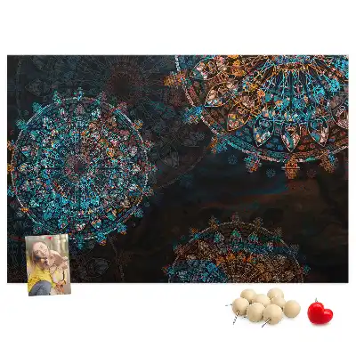 Tableau en liège déco Motif mandala
