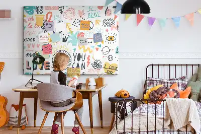 Tableau de liège à motifs de dessins linéaires minimalistes