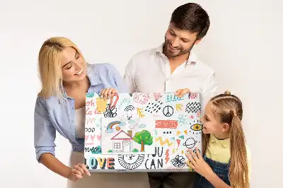 Tableau de liège à motifs de dessins linéaires minimalistes
