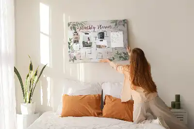 Tableau en liège déco Planificateur de roses