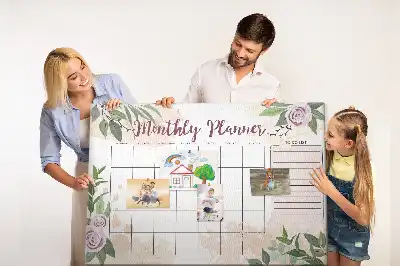 Tableau en liège déco Planificateur de roses
