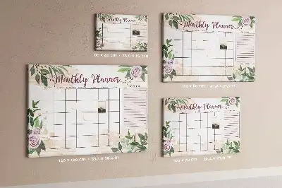 Tableau en liège déco Planificateur de roses