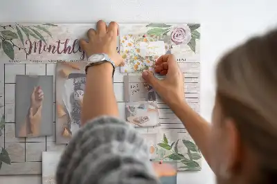 Tableau en liège déco Planificateur de roses