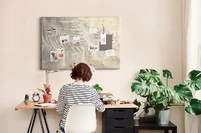 Tableau d’affichage en liège Ombre de palmier sable