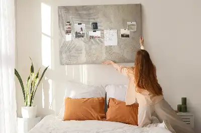 Tableau d’affichage en liège Ombre de palmier sable