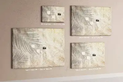 Tableau d’affichage en liège Ombre de palmier sable