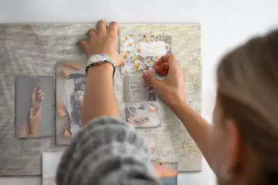 Tableau d’affichage en liège Ombre de palmier sable