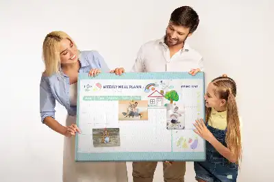 Tableau d’affichage en liège Planificateur de repas diététiques