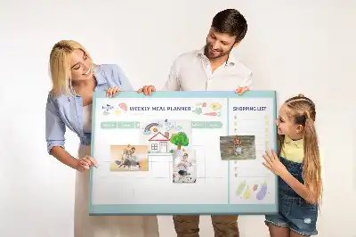 Tableau d’affichage en liège Planificateur de repas diététiques