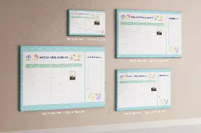Tableau d’affichage en liège Planificateur de repas diététiques