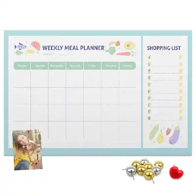 Tableau d’affichage en liège Planificateur de repas diététiques