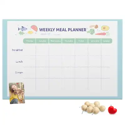 Tableau de liège Cuisine organisateur de menu