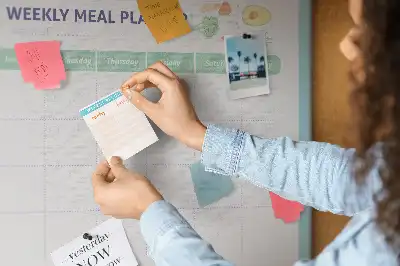 Tableau de liège Cuisine organisateur de menu