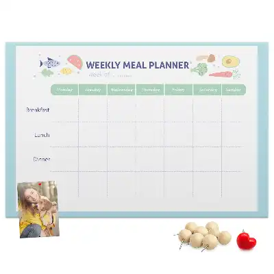 Tableau de liège Cuisine organisateur de menu