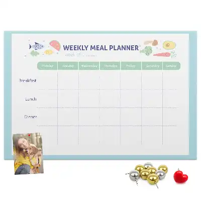 Tableau de liège Cuisine organisateur de menu