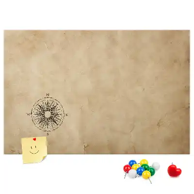 Tableau d’affichage en liège Boussole toile