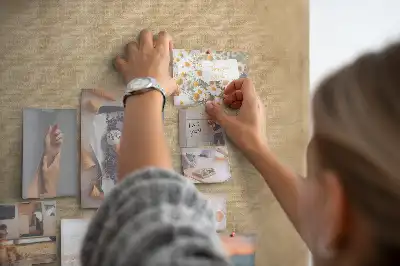 Tableau d’affichage en liège Boussole toile