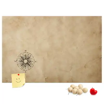 Tableau d’affichage en liège Boussole toile