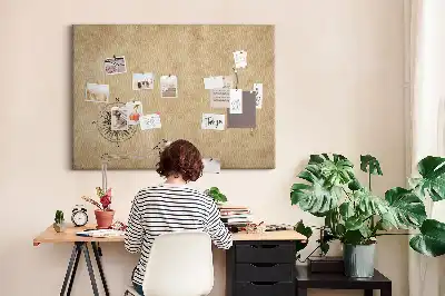 Tableau d’affichage en liège Boussole toile