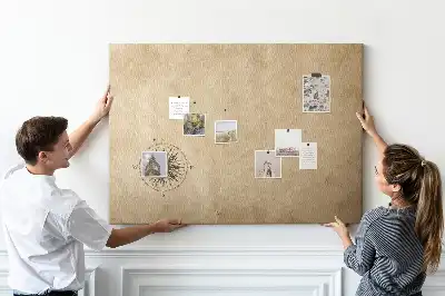 Tableau d’affichage en liège Boussole toile