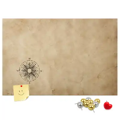 Tableau d’affichage en liège Boussole toile