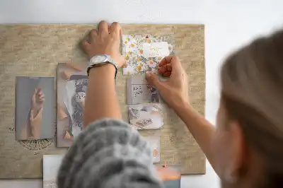 Tableau d’affichage en liège Boussole toile