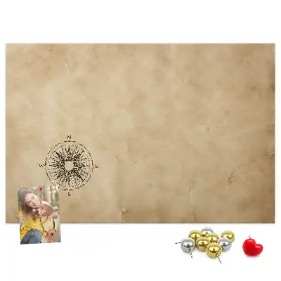 Tableau d’affichage en liège Boussole toile