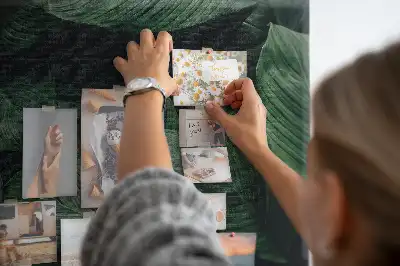 Tableau en liège déco Monstera tropicale