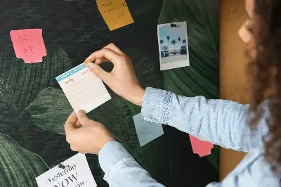 Tableau en liège déco Monstera tropicale