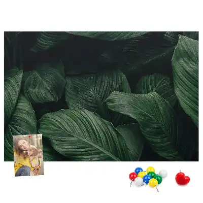 Tableau en liège déco Monstera tropicale