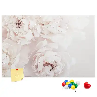 Tableau d’affichage en liège Fleurs de pivoine