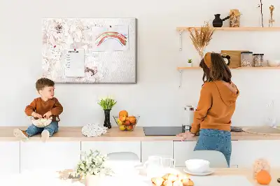 Tableau d’affichage en liège Fleurs de pivoine