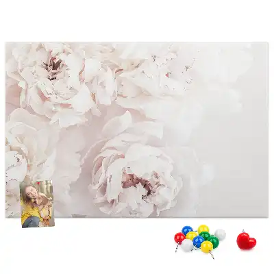 Tableau d’affichage en liège Fleurs de pivoine