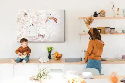 Tableau d’affichage en liège Fleurs de pivoine