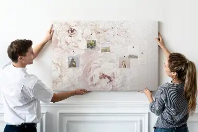 Tableau d’affichage en liège Fleurs de pivoine