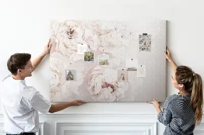 Tableau d’affichage en liège Fleurs de pivoine